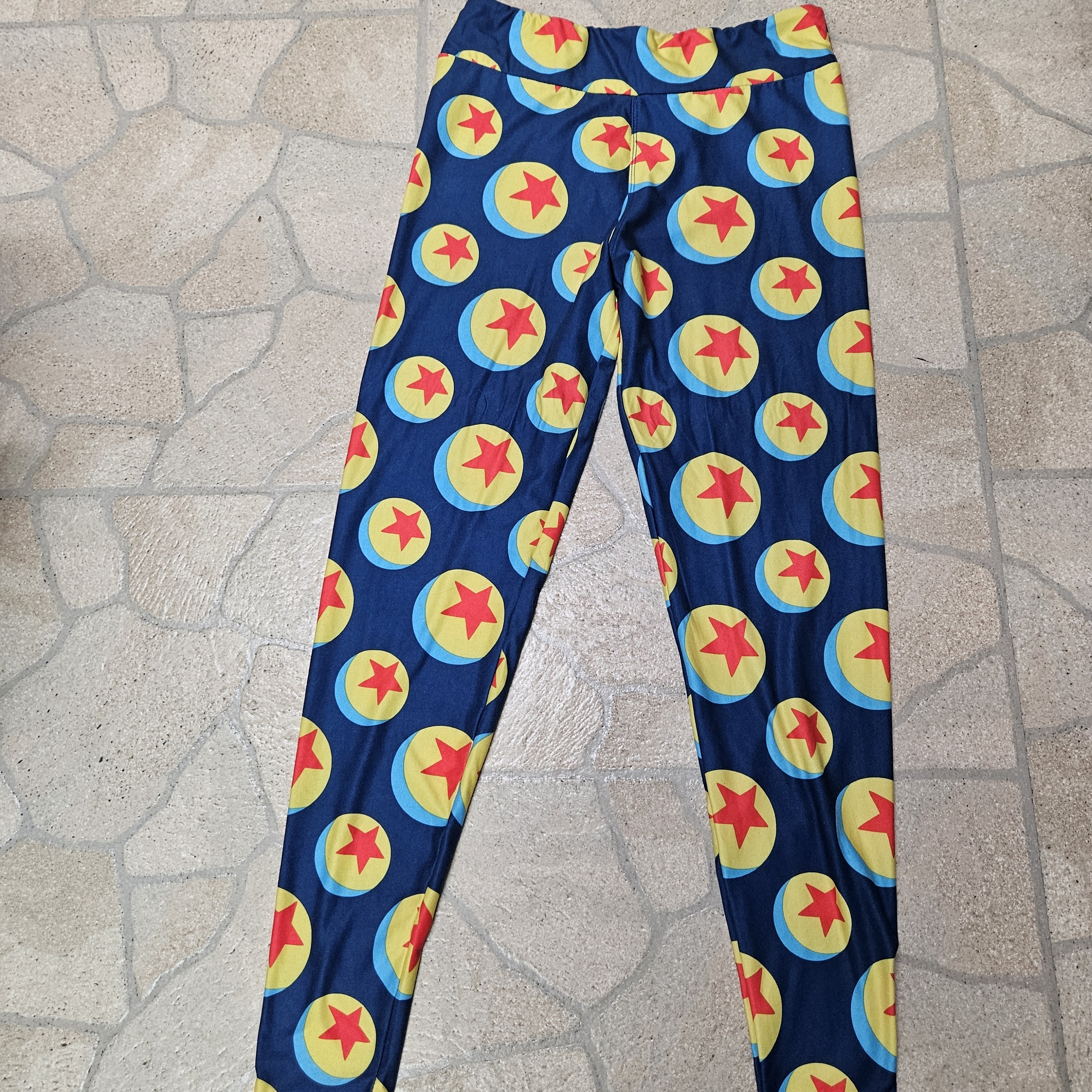 Disney Blue And Yellow Pixar Leggings